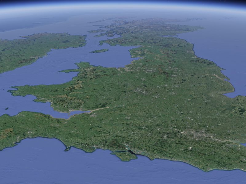 aerial photo of UK